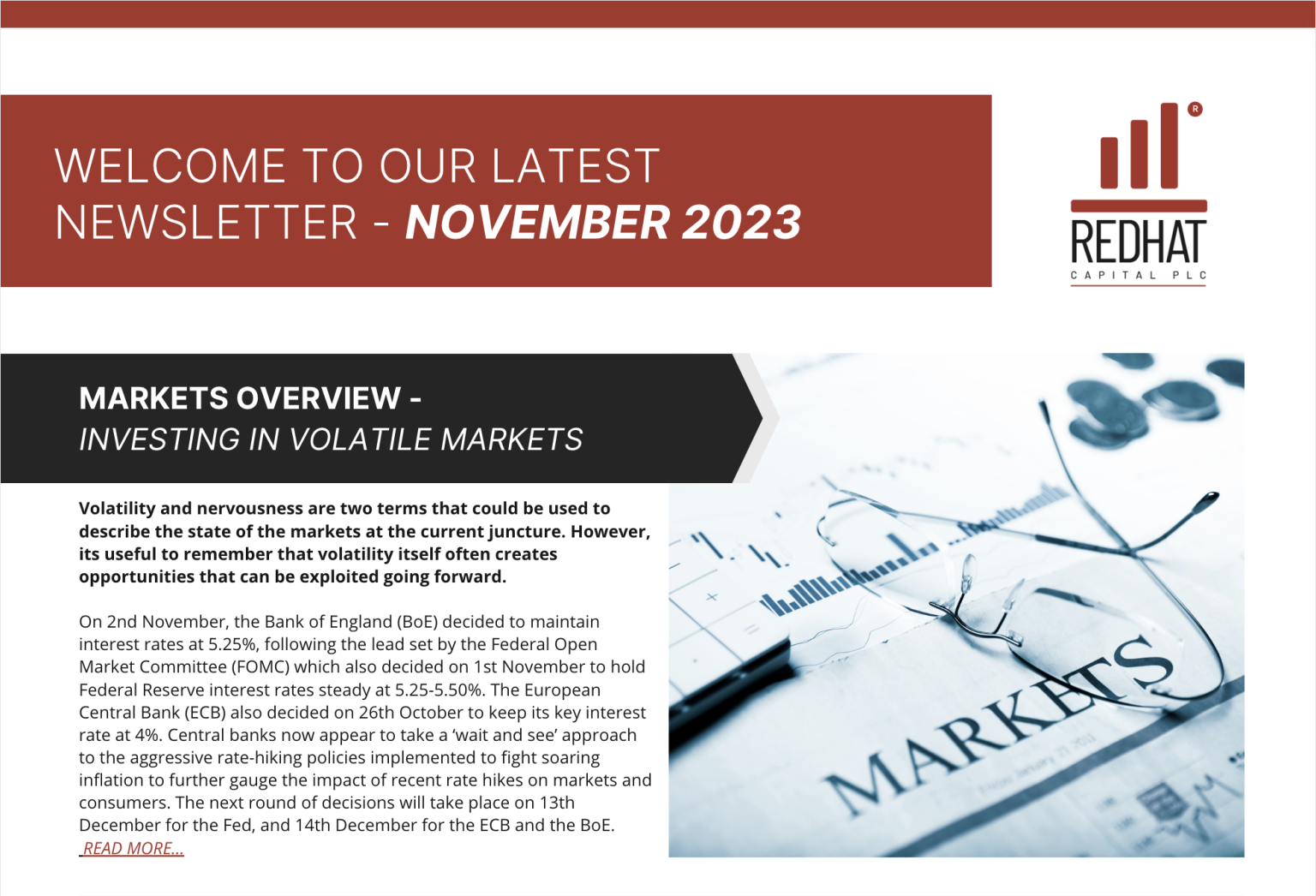 Redhat Capital - November 2023 Newsletter is here!